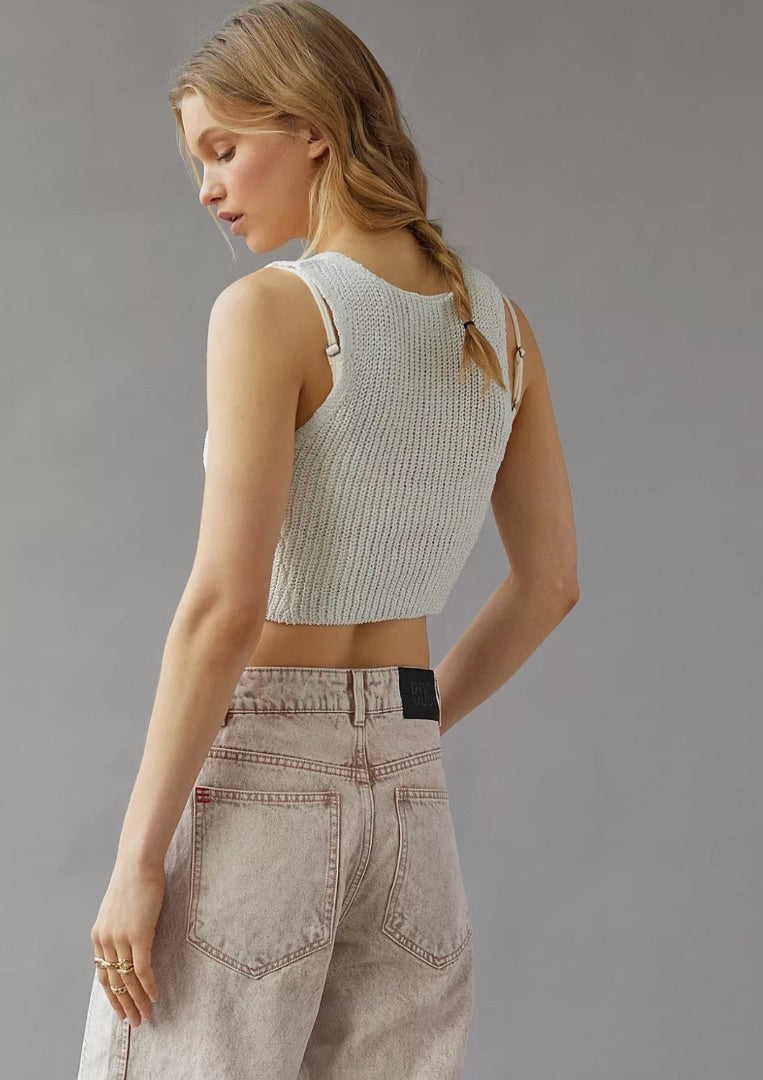 Urban Outfitters Knit Demi Vest Top, XS