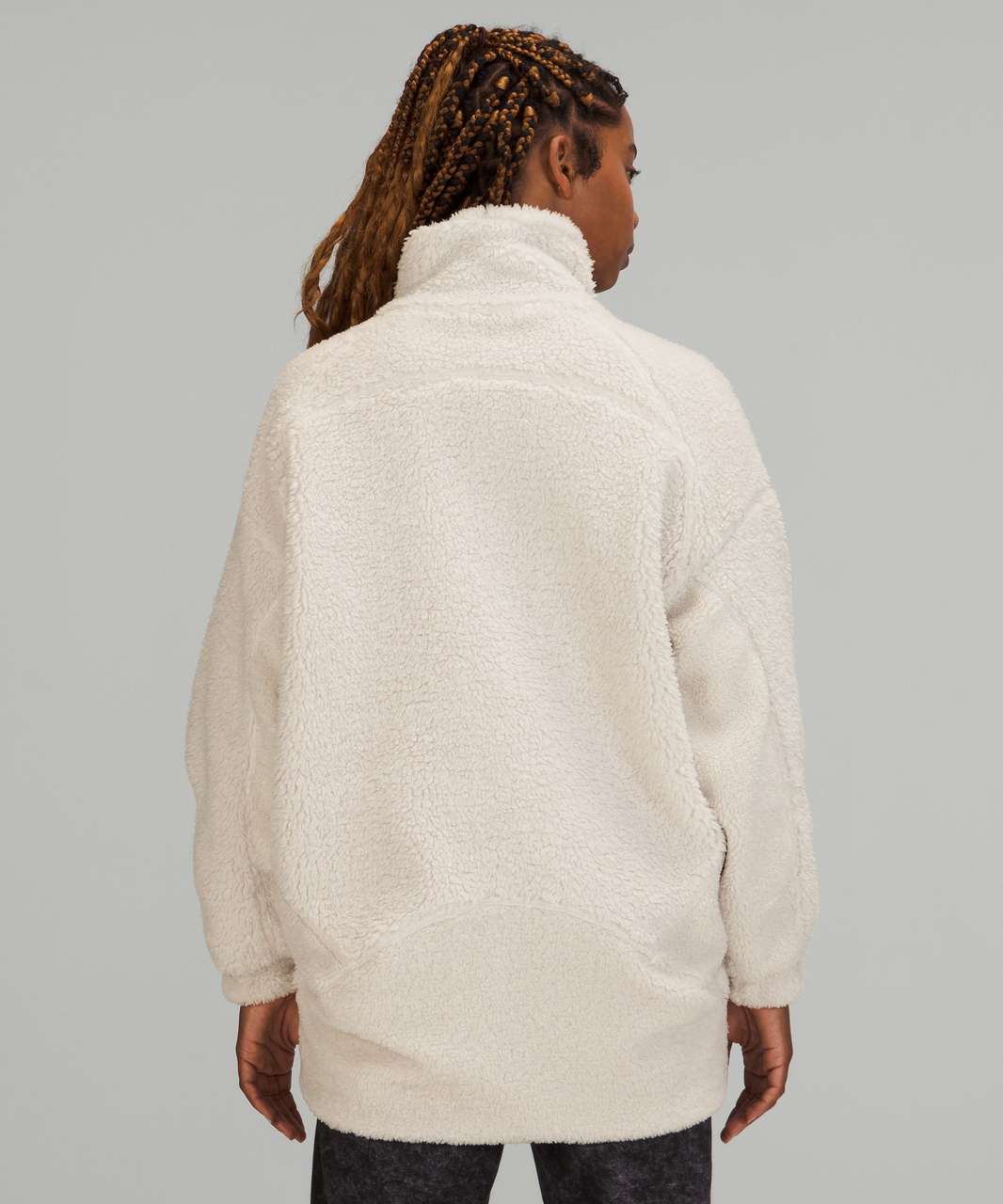 Lululemon Long Textured Fleece Jacket, M/L