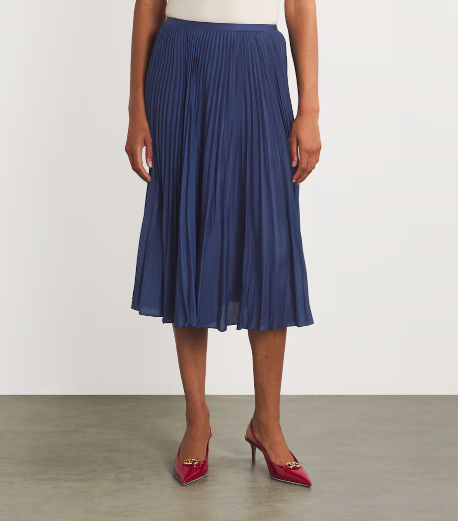 Polo Ralph Lauren Polo Pleated Georgette Skirt, XL