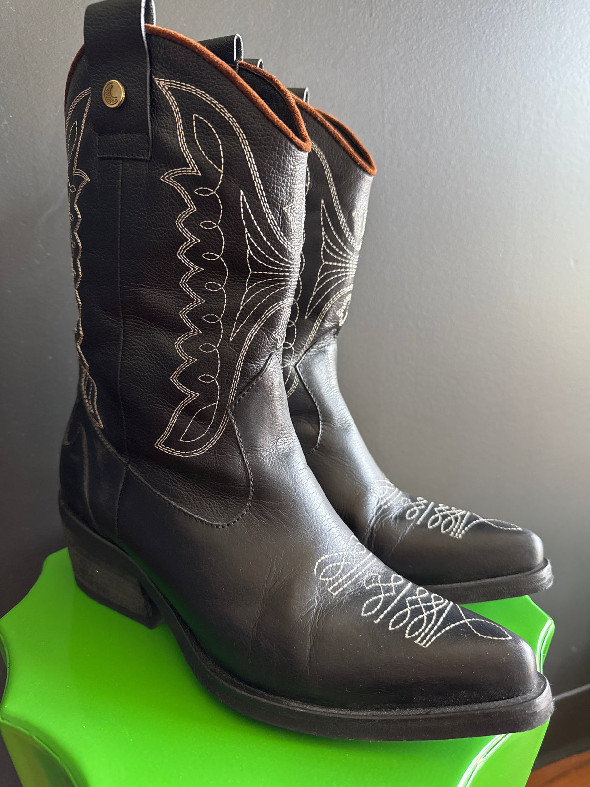 Stivali New York Prem Unstoppable Leather Western Boot, 37