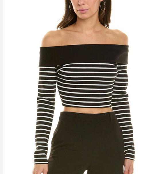 NWT Designer Stripe Crop, XS