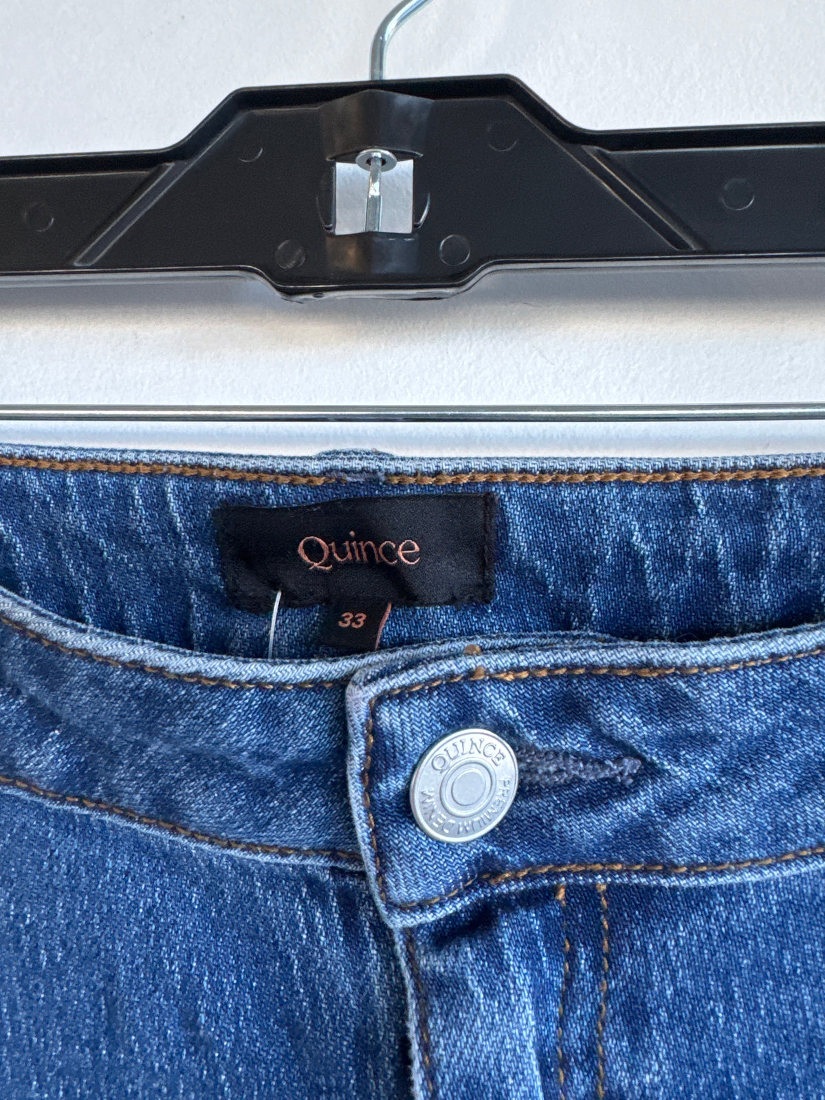 Quince Prem Straight Ankle Denim, 33