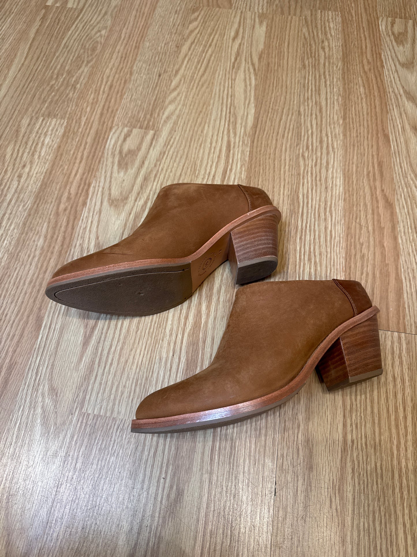 Poppy Barley Suede Heeled Mules, 7.5