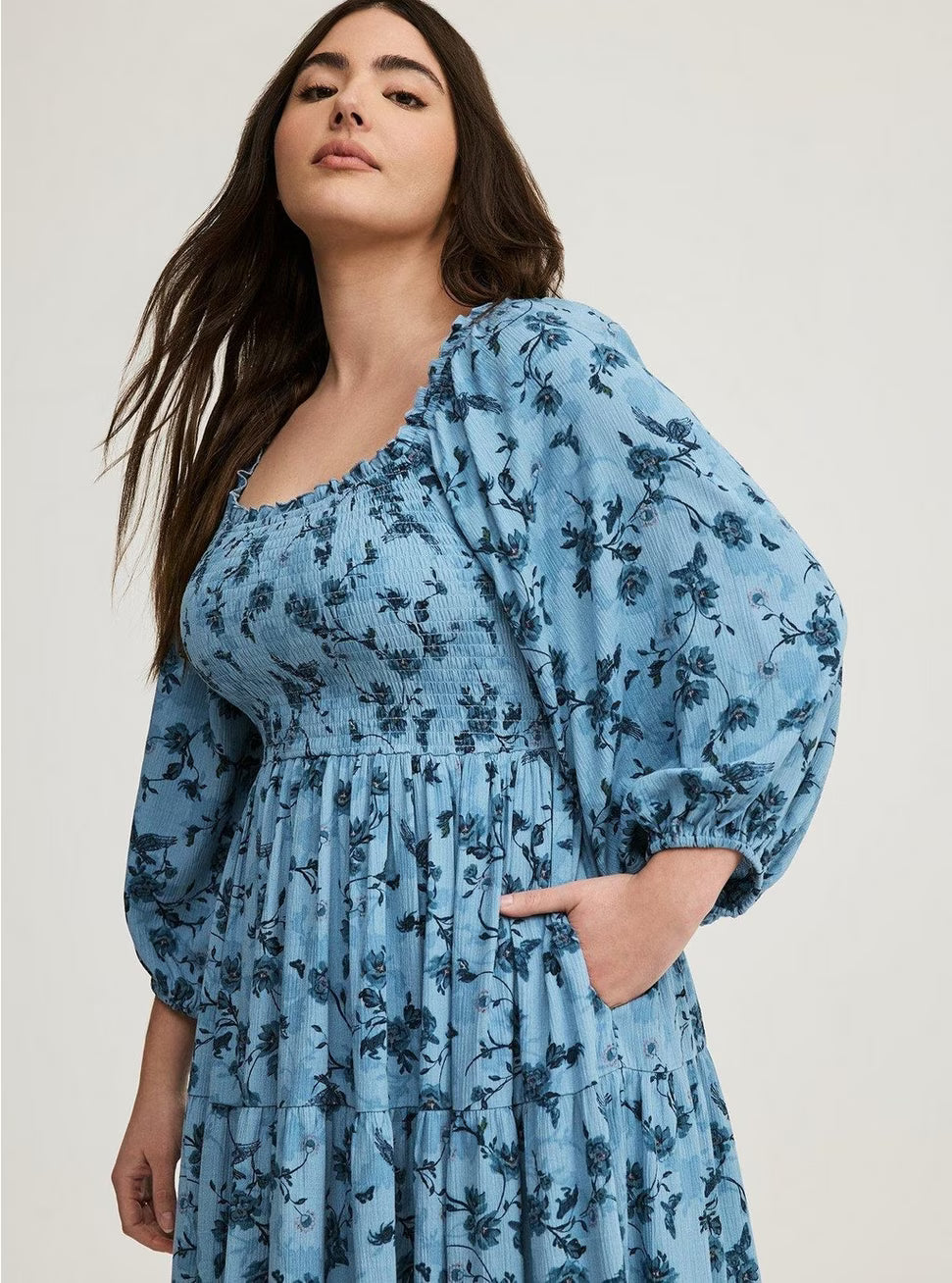 Torrid Mini Floral Skater Dress, 2X
