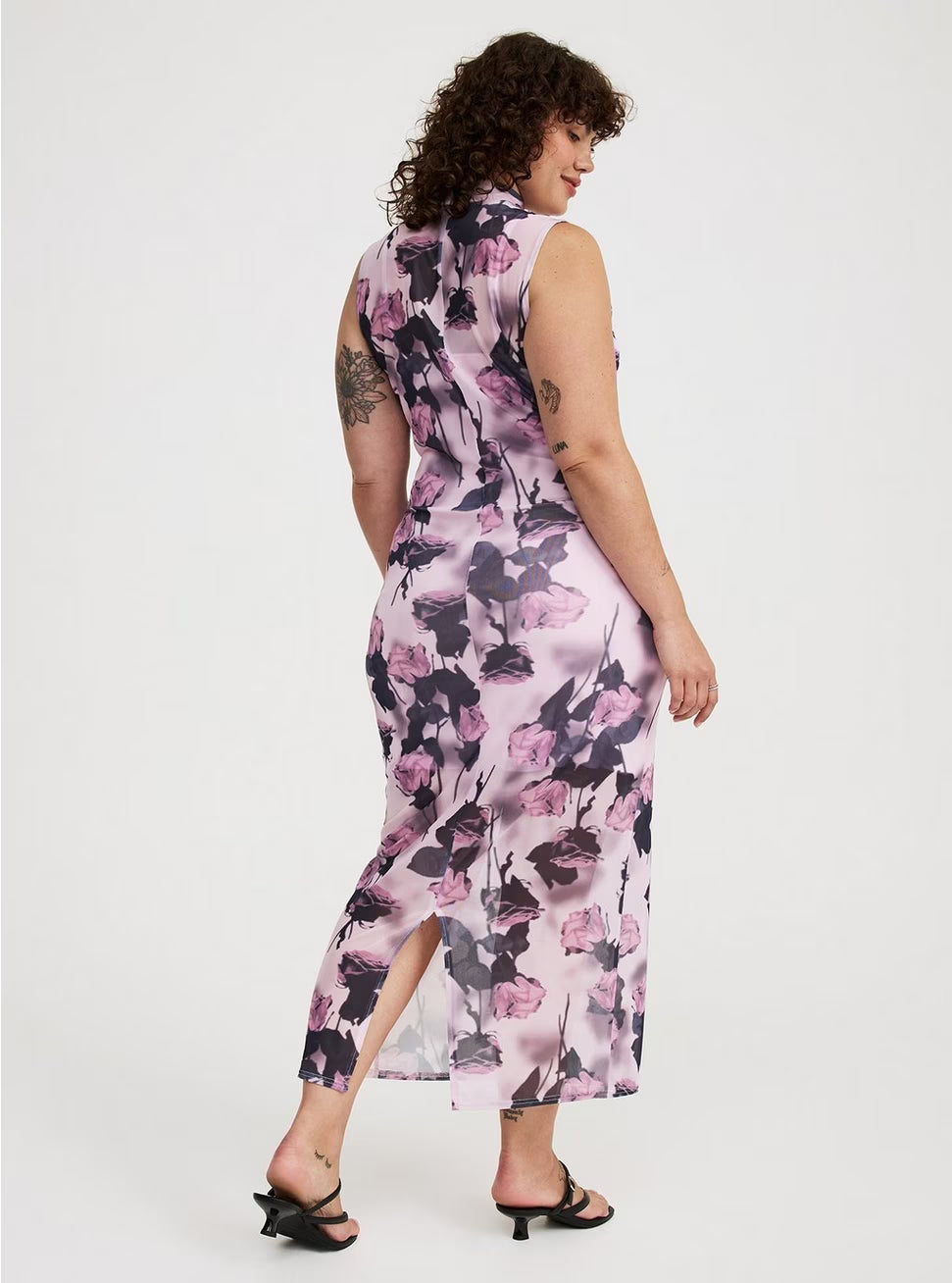 Torrid Mesh Column Mockneck Dress, 2X