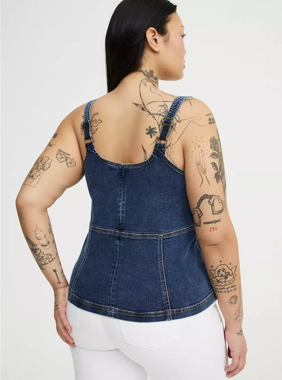 Torrid Denim Corset Top, 2X