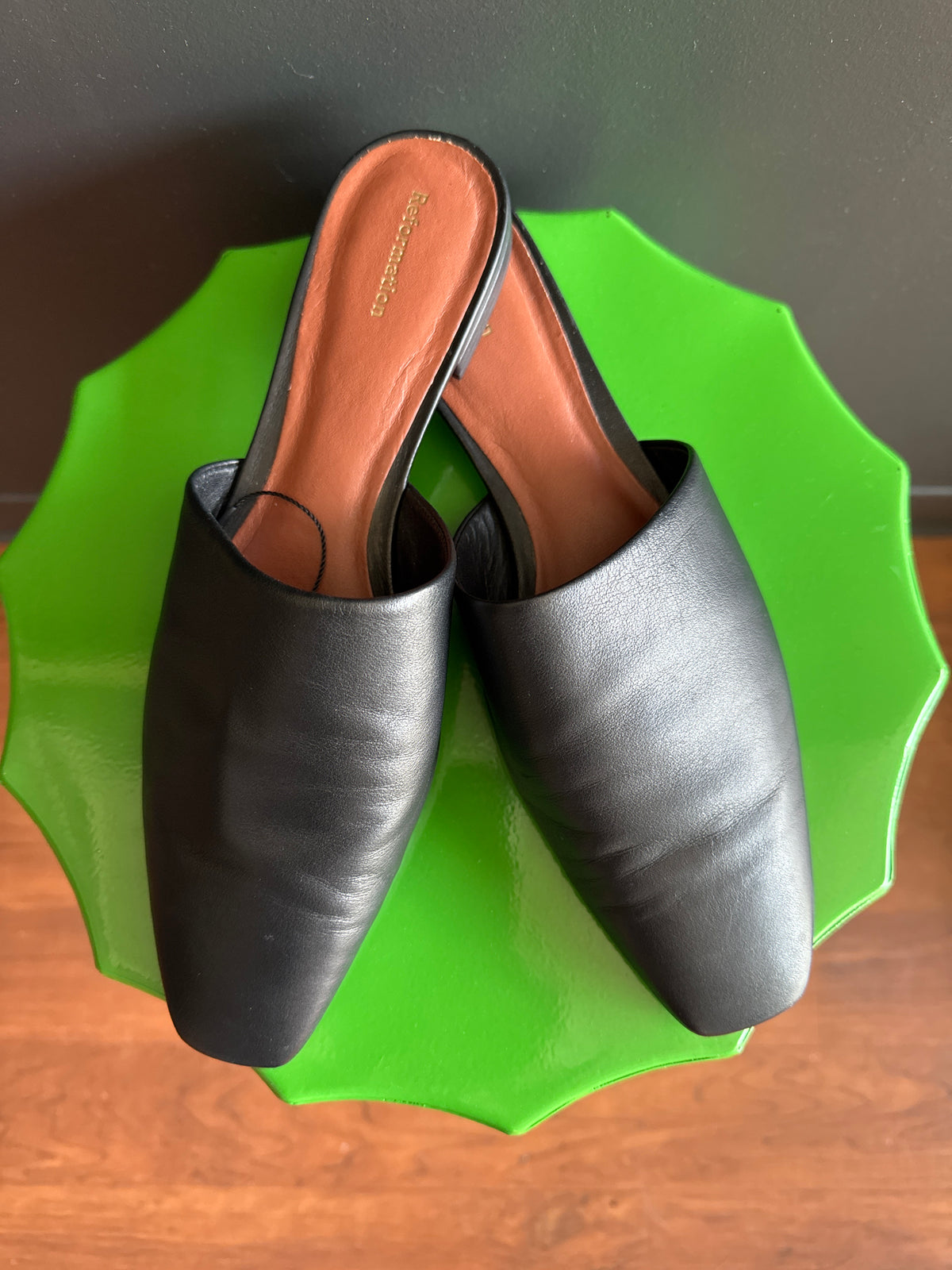 Reformation Bria Minimal Flat Mule, 8.5