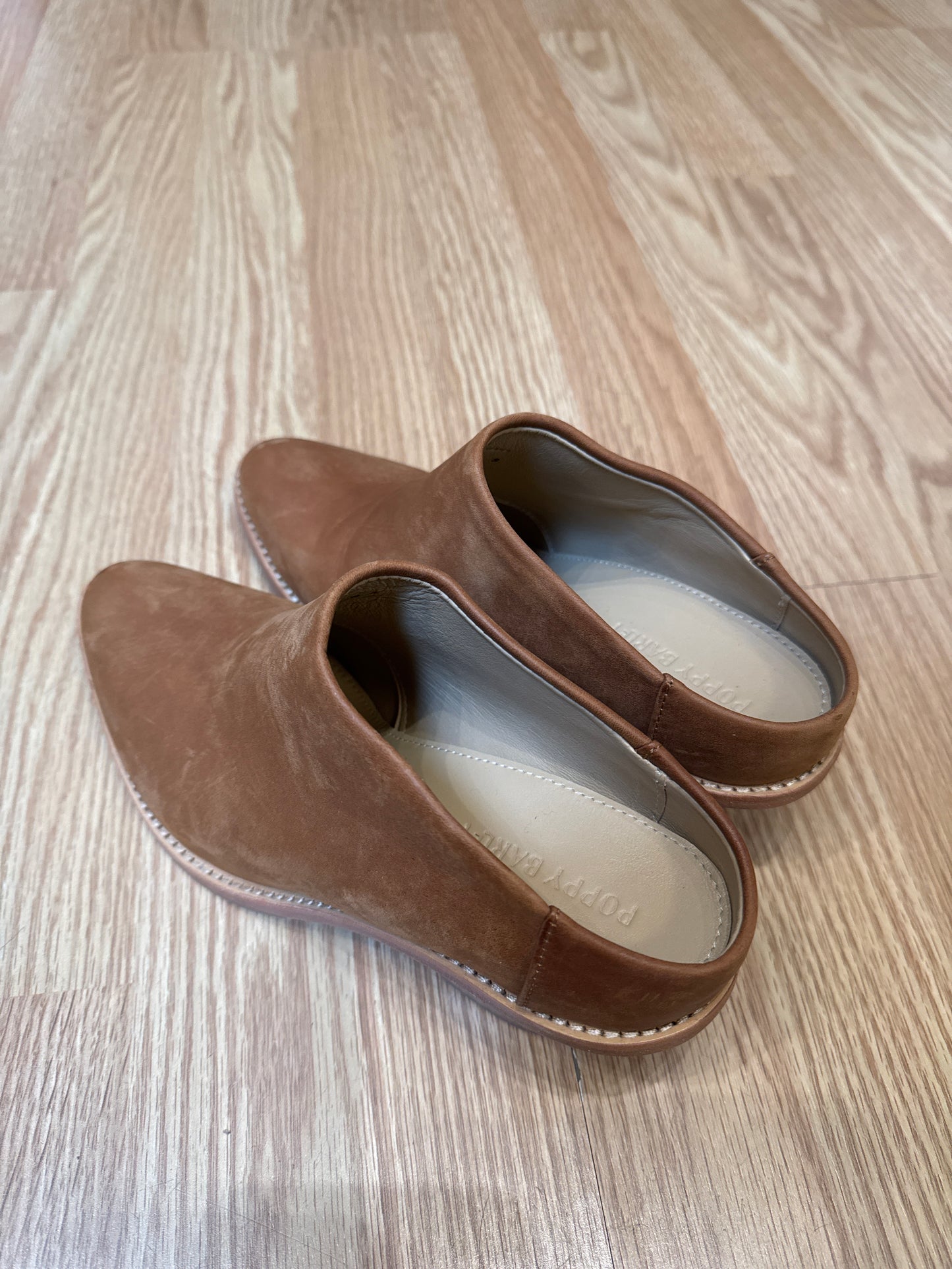 Poppy Barley Suede Heeled Mules, 7.5