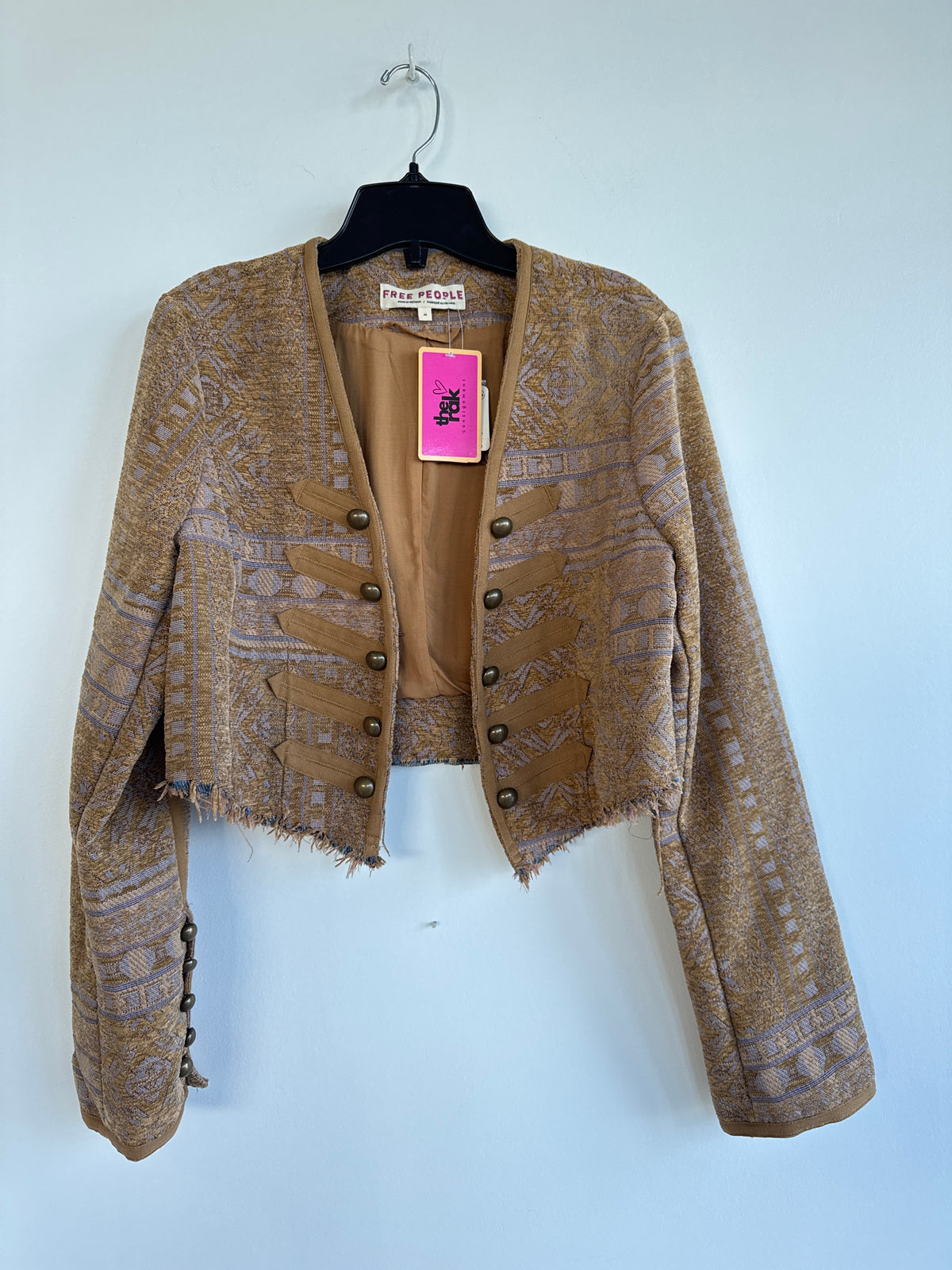 Free People Prem NWT Crop Juliette Jacket, Medium