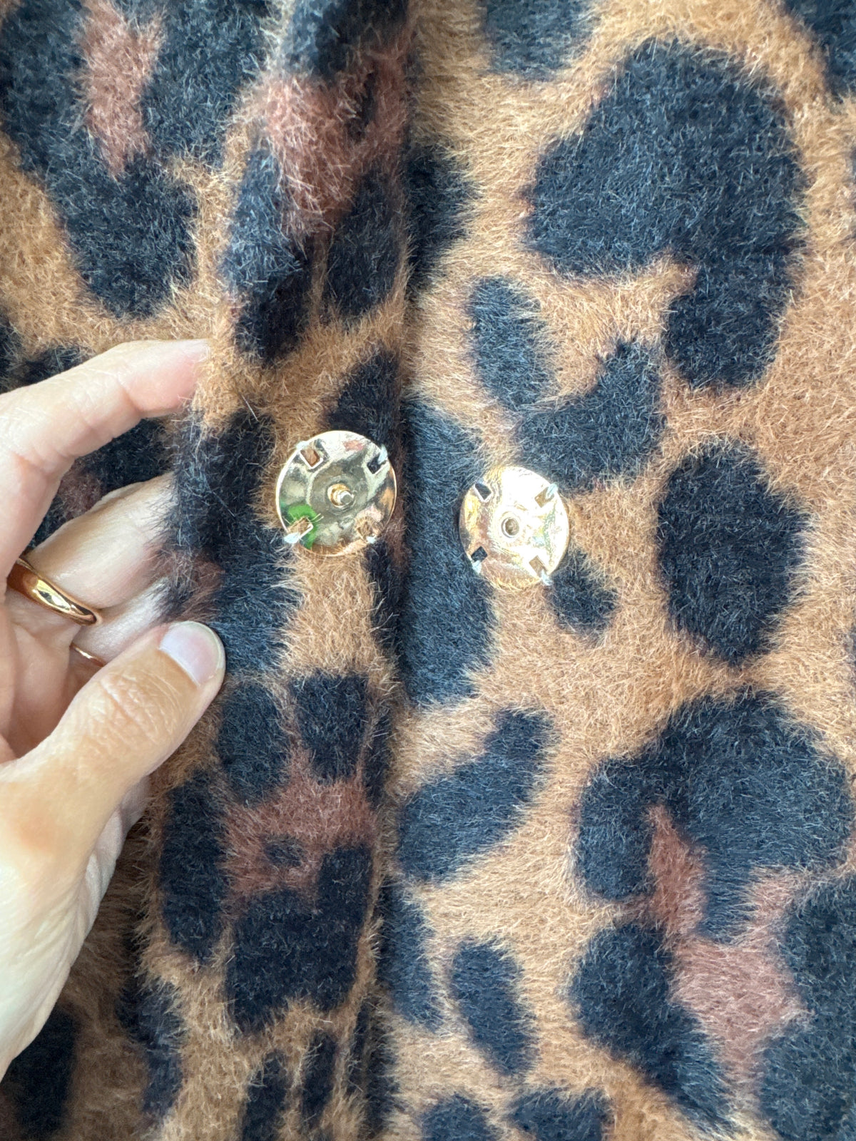 Joseph Ribkoff Prem Faux Fur Leopard Coatagin, XL