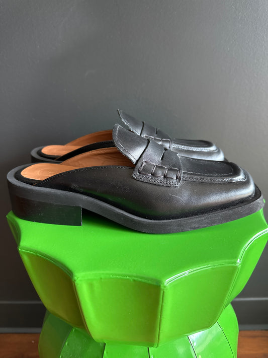 Ganni Premium Wide Welt Moc Mule, 38