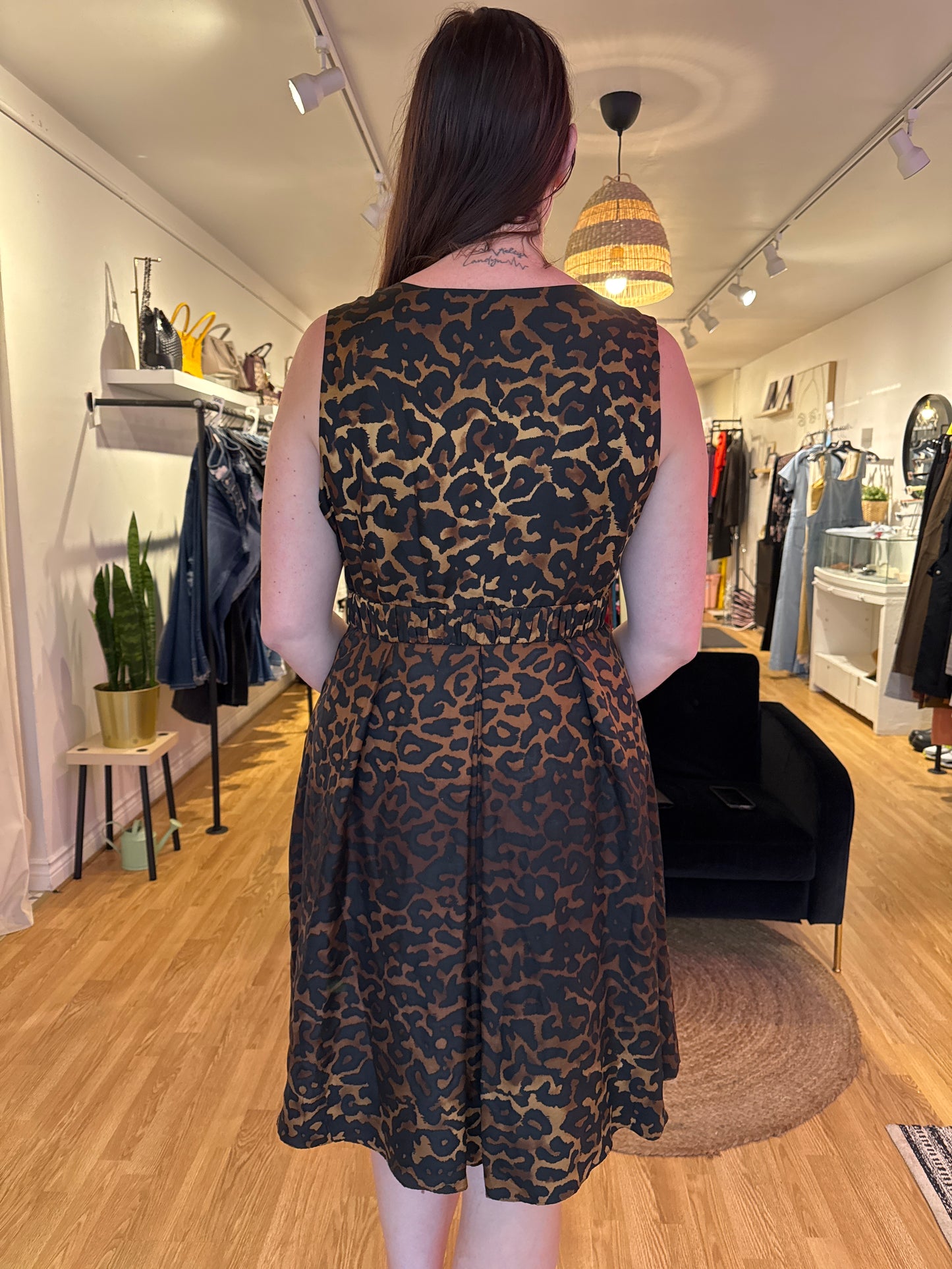 Alfani Leopard Silk Dress, 16