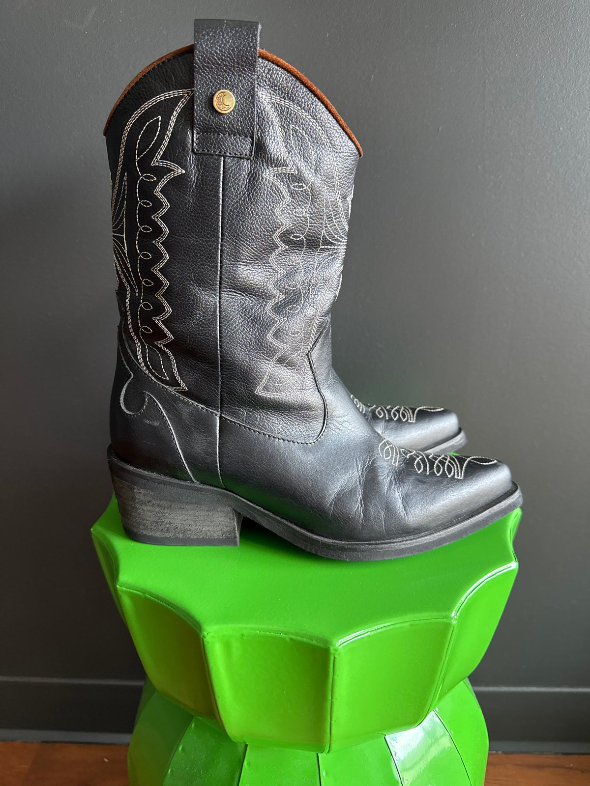 Stivali New York Prem Unstoppable Leather Western Boot, 37
