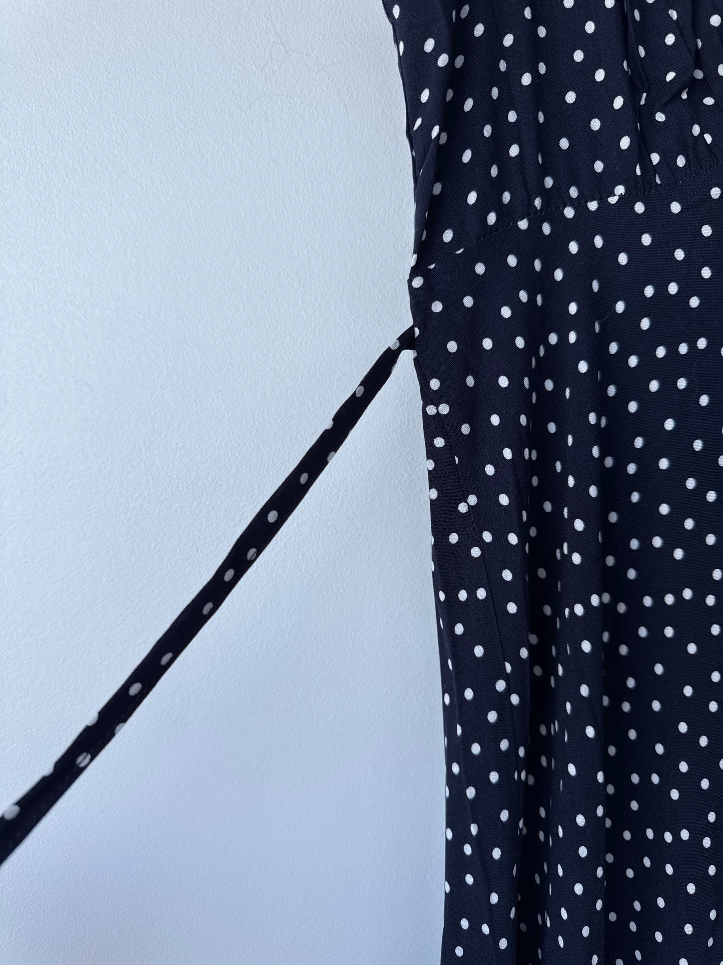 Commense NWT Polka Dot Lace Trim Dress, Medium