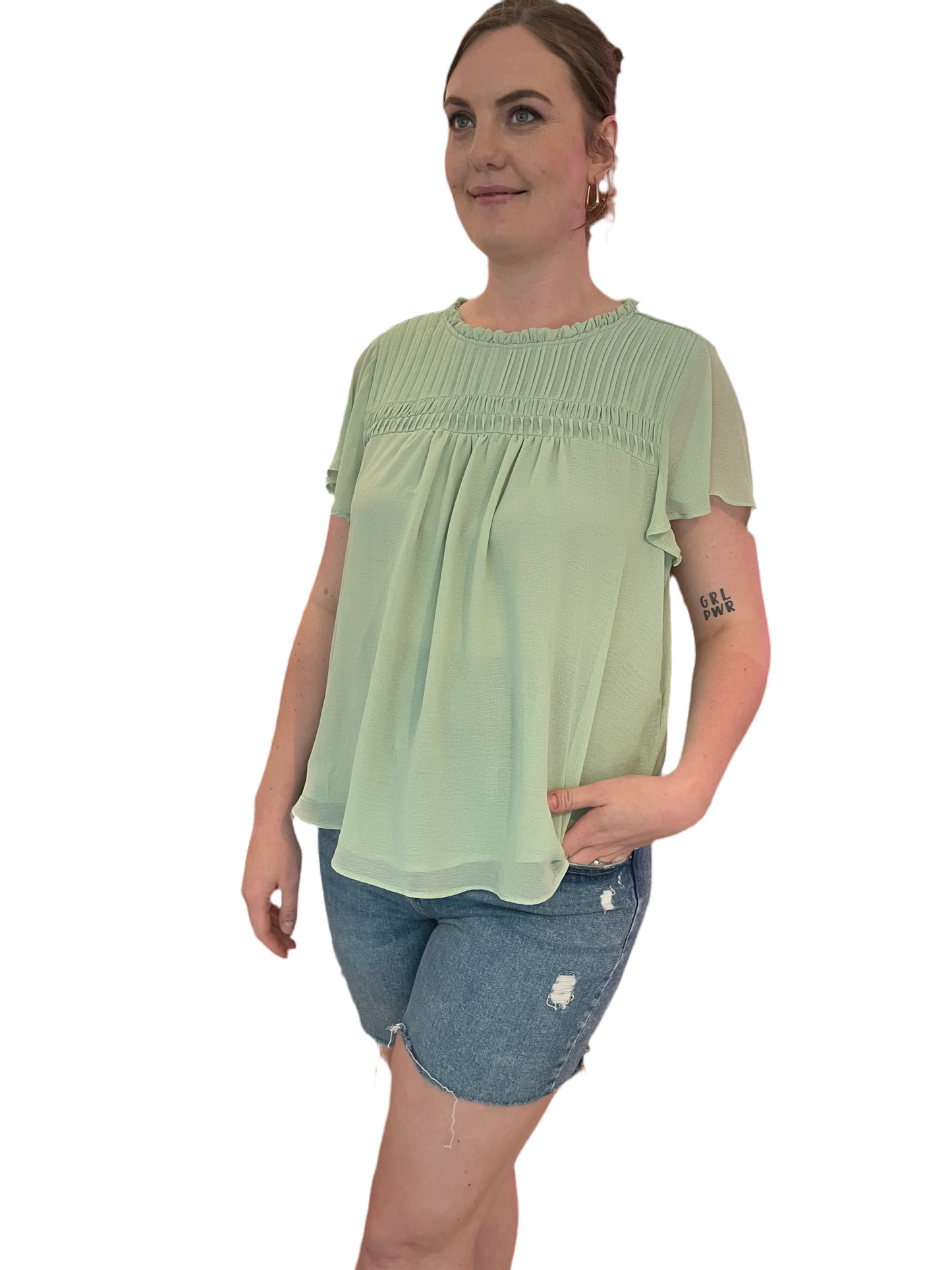 Torrid Chiffon Flutter Blouse, 2XL