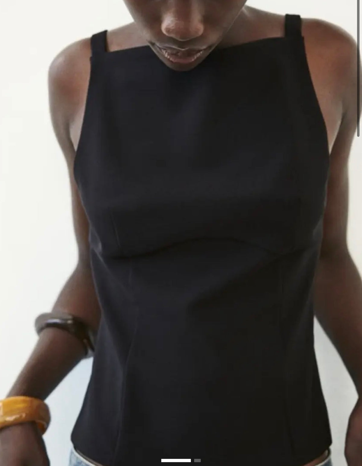 Zara Bow Back Sleeveless Top (Fits smaller), XXL