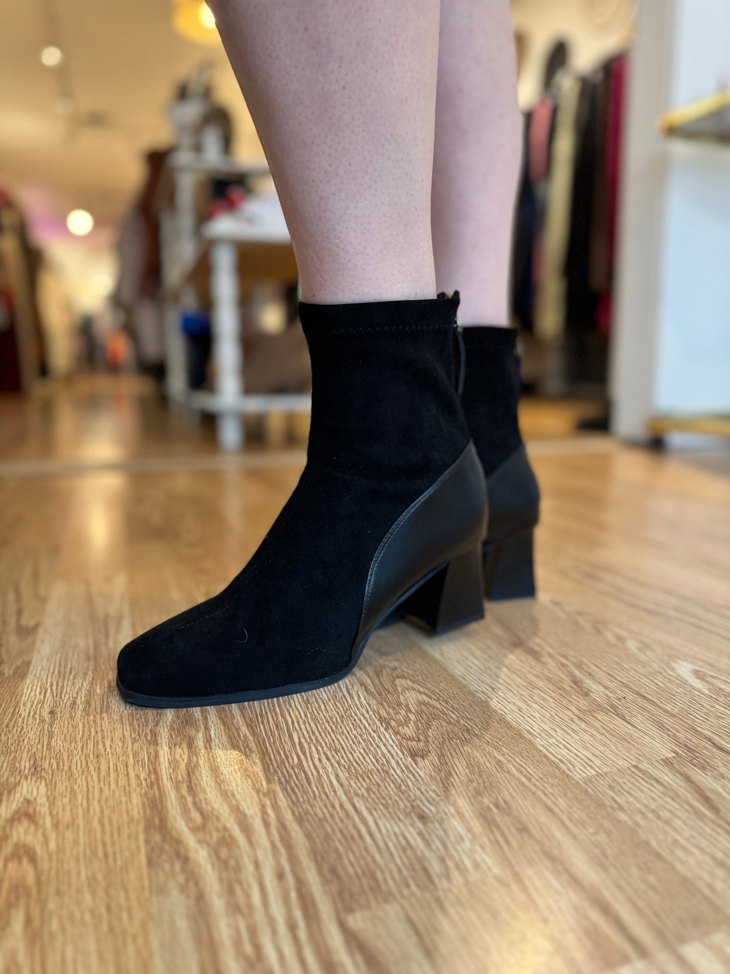 New Square Toe Ankle Boot, 41 (9.5)