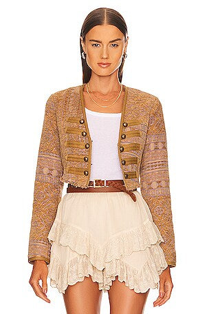Free People Prem NWT Crop Juliette Jacket, Medium