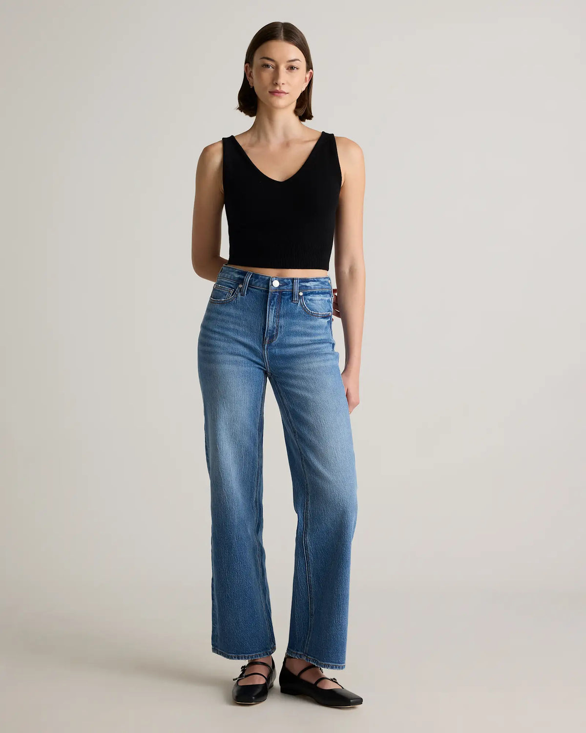 Quince Prem Straight Ankle Denim, 33