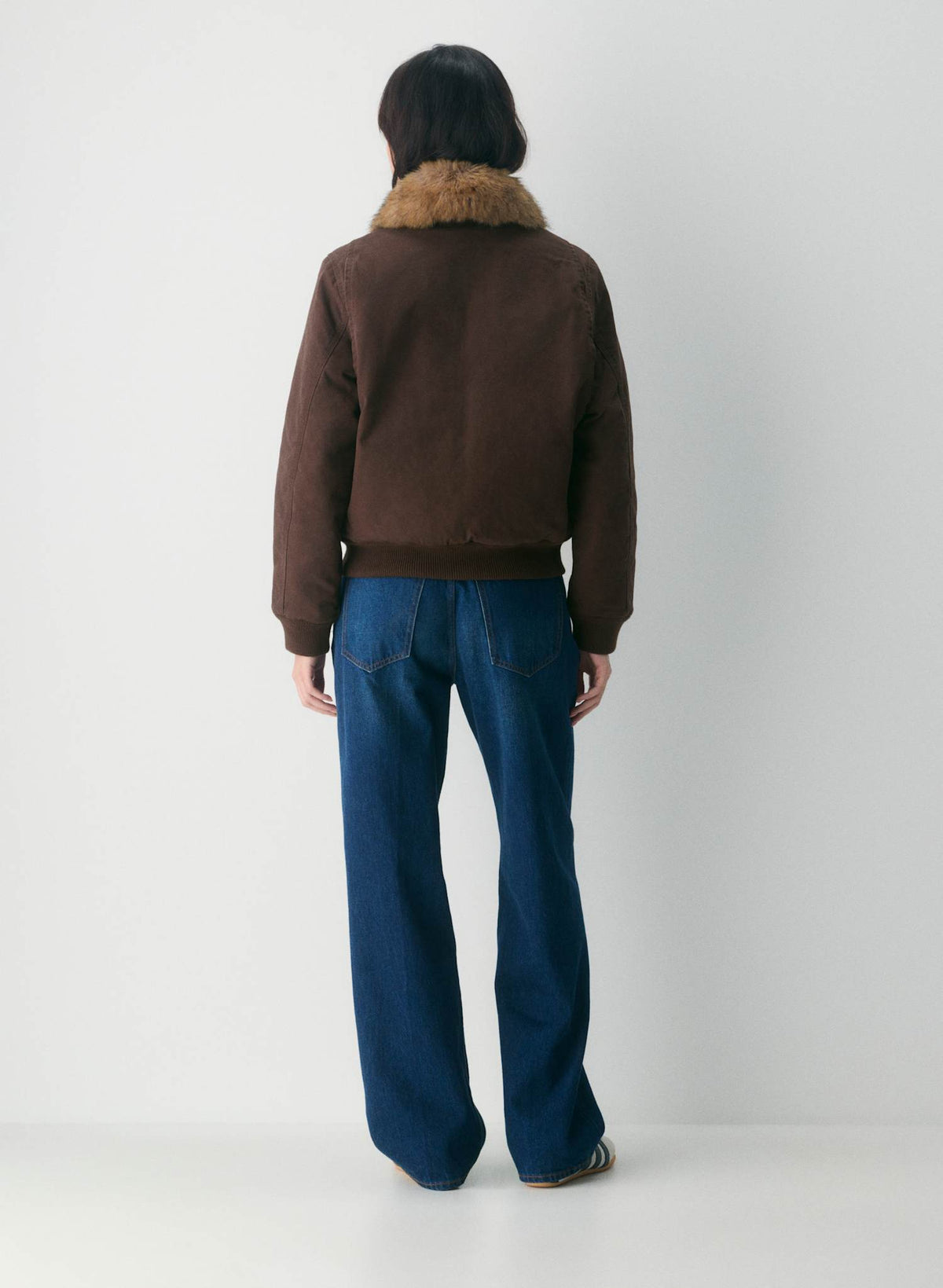 TNA Aritzia Overdrive Aviator Bomber, Brown