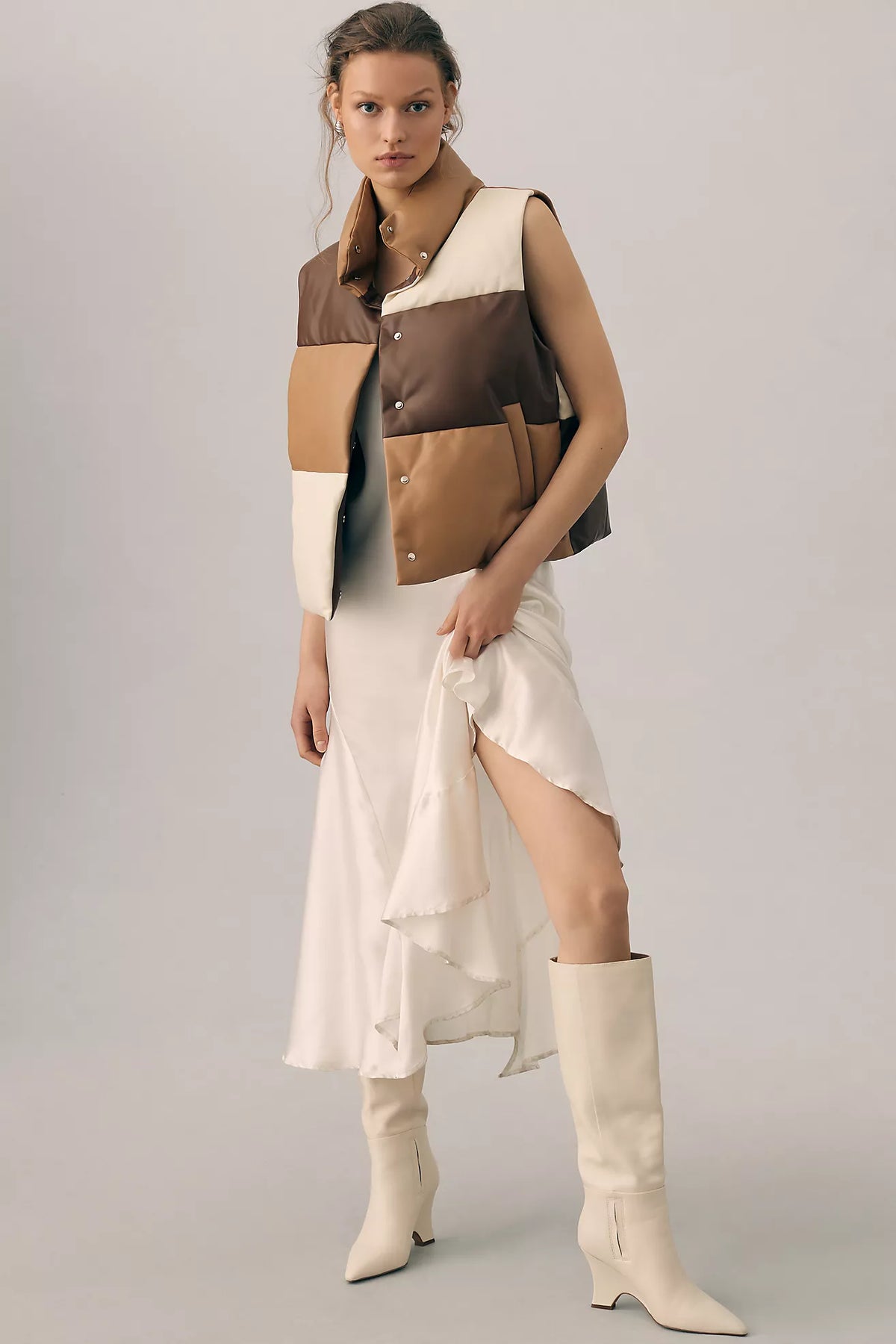 By Anthropologie NWT Anthro Faux Leather Vest, XS