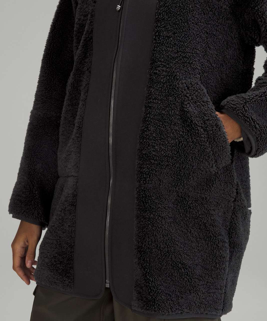 Lululemon Collarless Textured Fleece Full Zip, 10