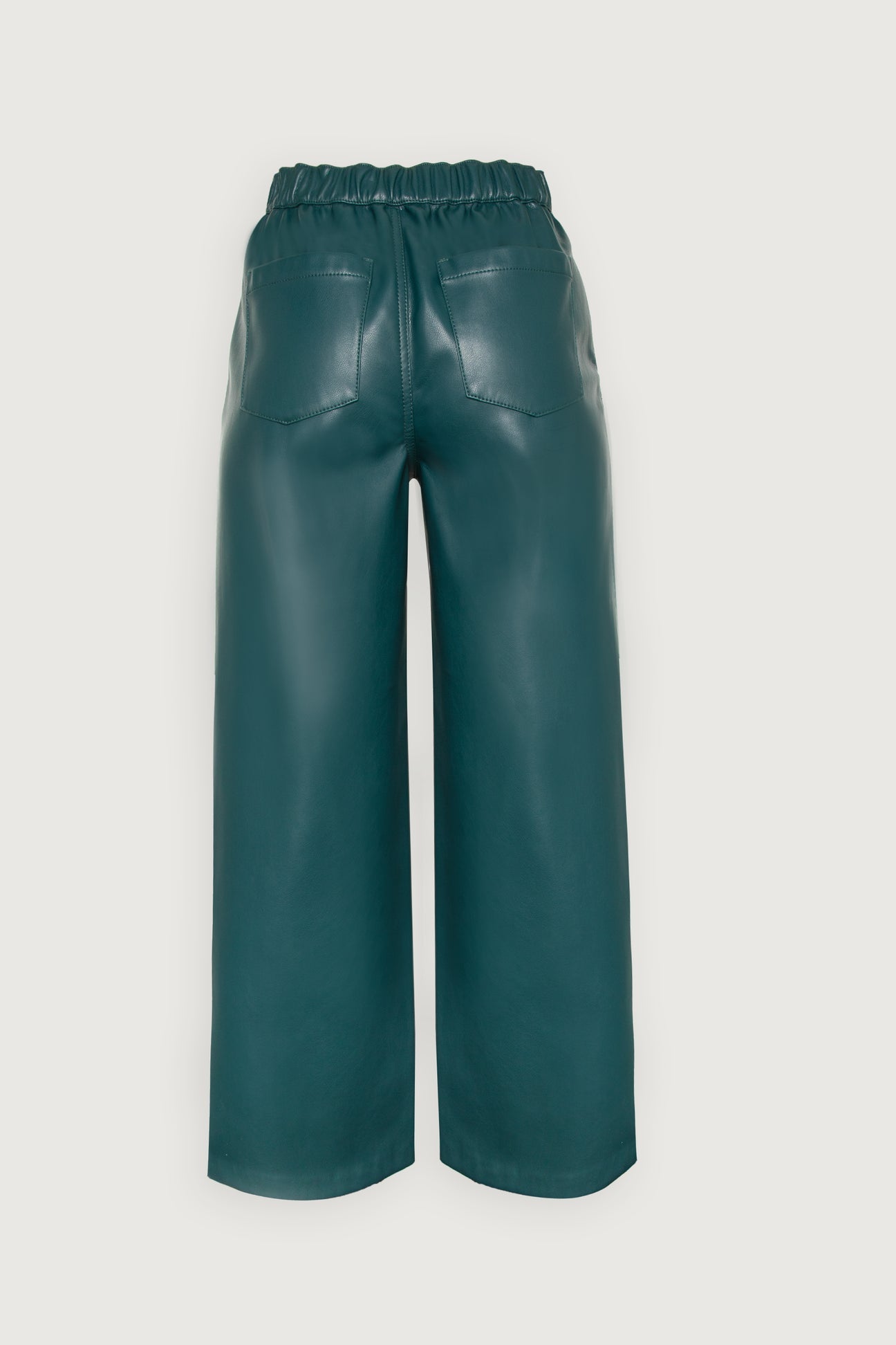 Oak & Fort Wide Leg Vegan Leather Pant, Small