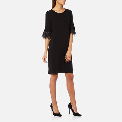 Micheal Kors Feather Cuff Shift Dress, XSmall