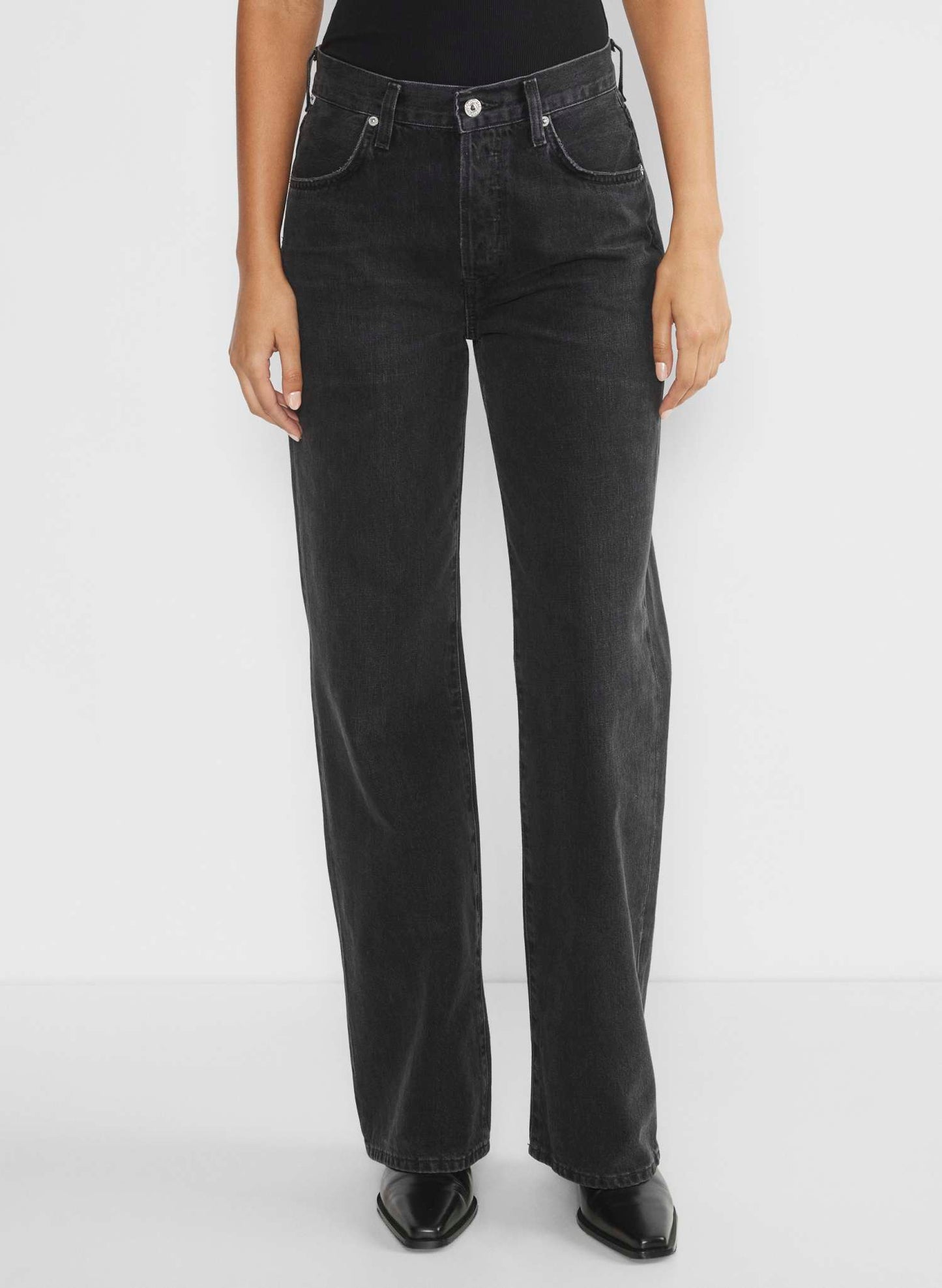 Citizens Of Humanity Annina Frayed Bottom Denim, 24