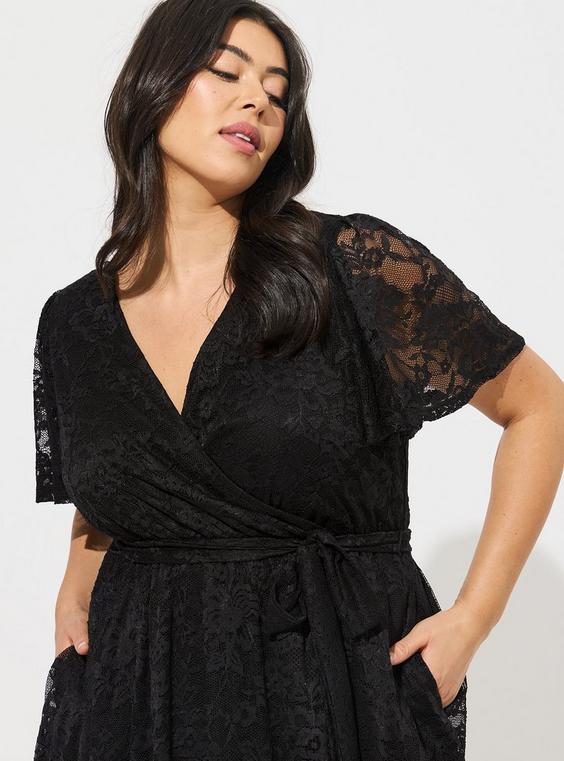 Torrid NWT Mini Lace Wrap Dress, 1X