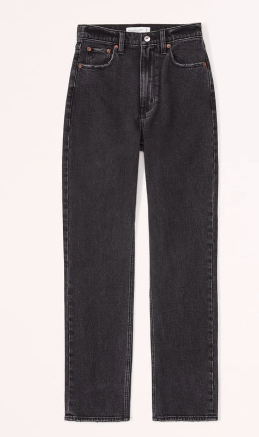 Ankle Straight High Rise Denim, 8