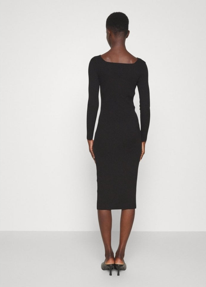 NWT Minimum Bettys Bodycon Ribbed Dress, Small