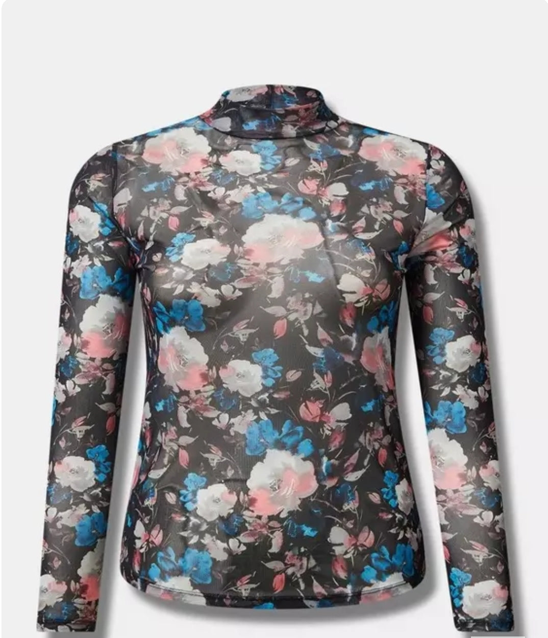 Torrid Sheer Floral Longsleeve, 2X