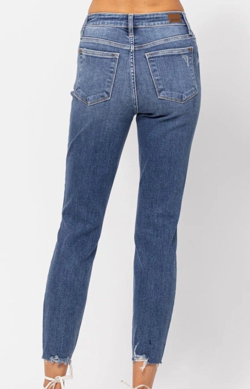 Relaxed Distressed Denim, 18W