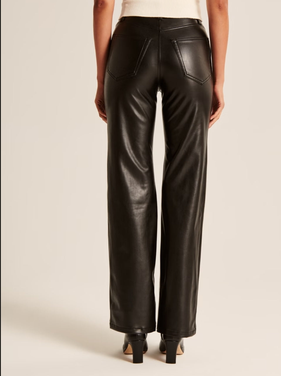 Abercrombie 90s Relaxed Pleather Pant, 12 Long