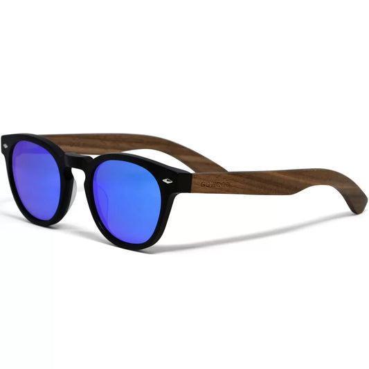 Gowood NEW Blue Lens Wood Sunglasses