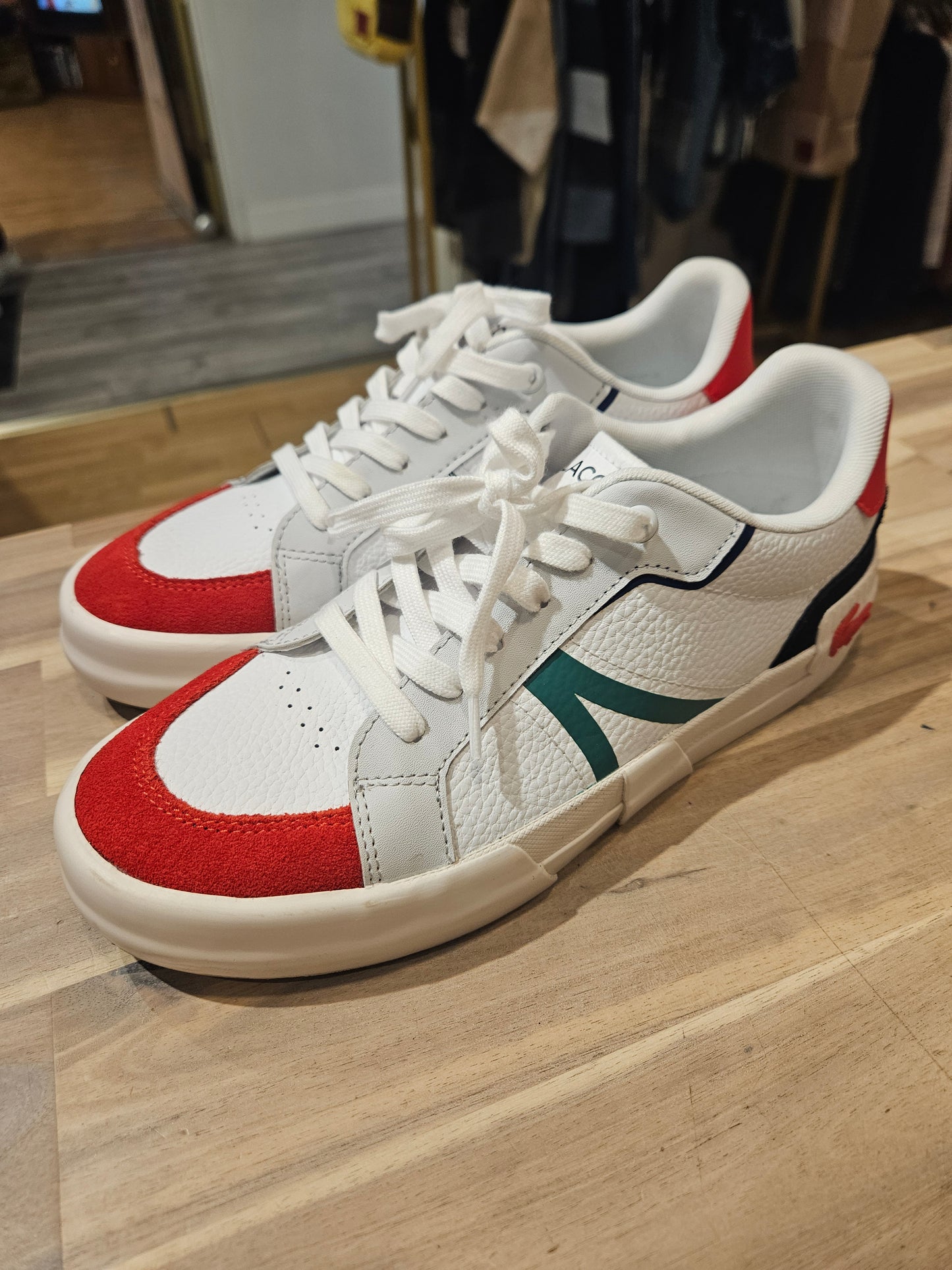 Lacoste Leather Colour-Pop Trainers, M8/W9