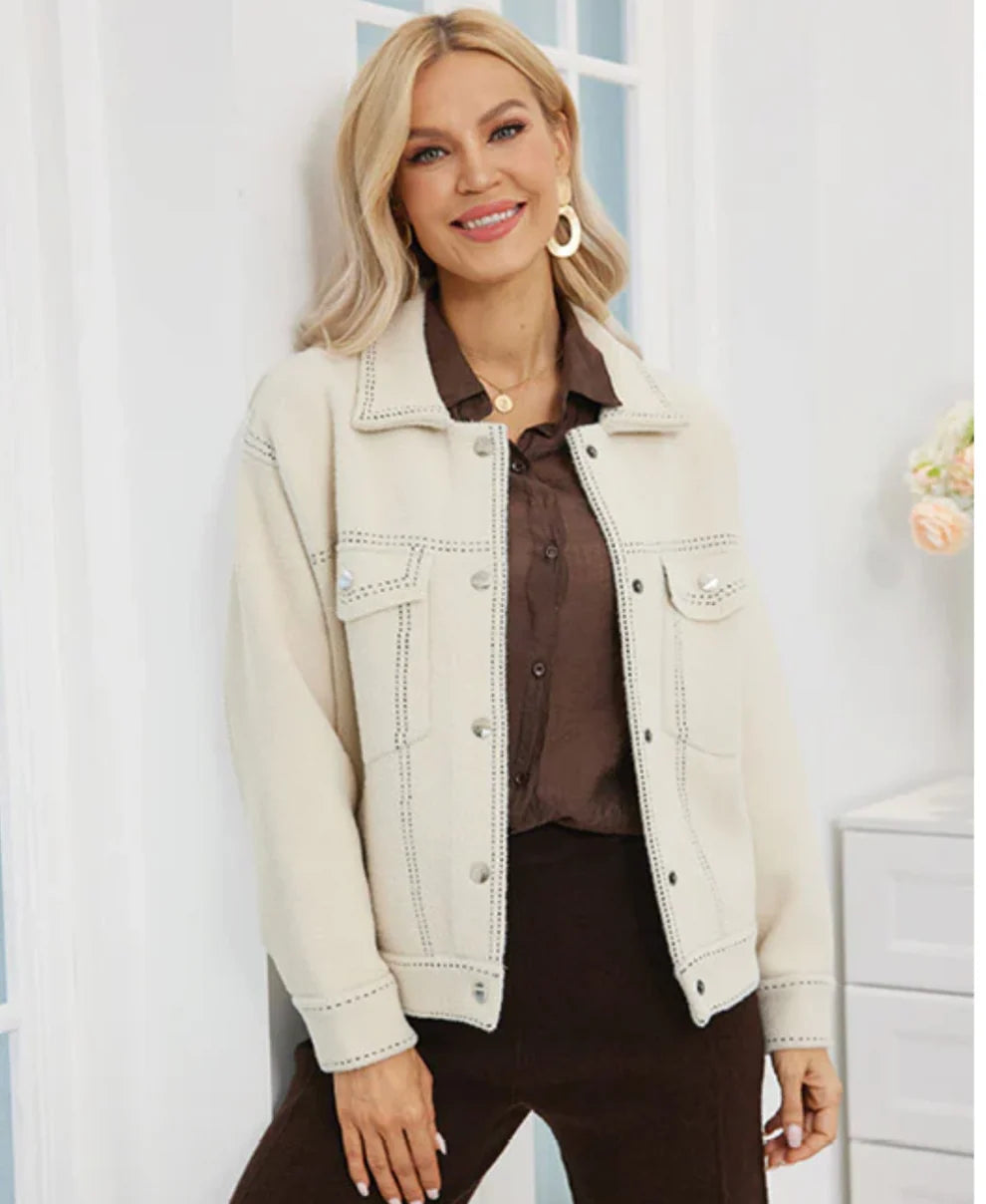 Orange Fashion Village Prem NWT Sherrif Knit Jacket, S/M